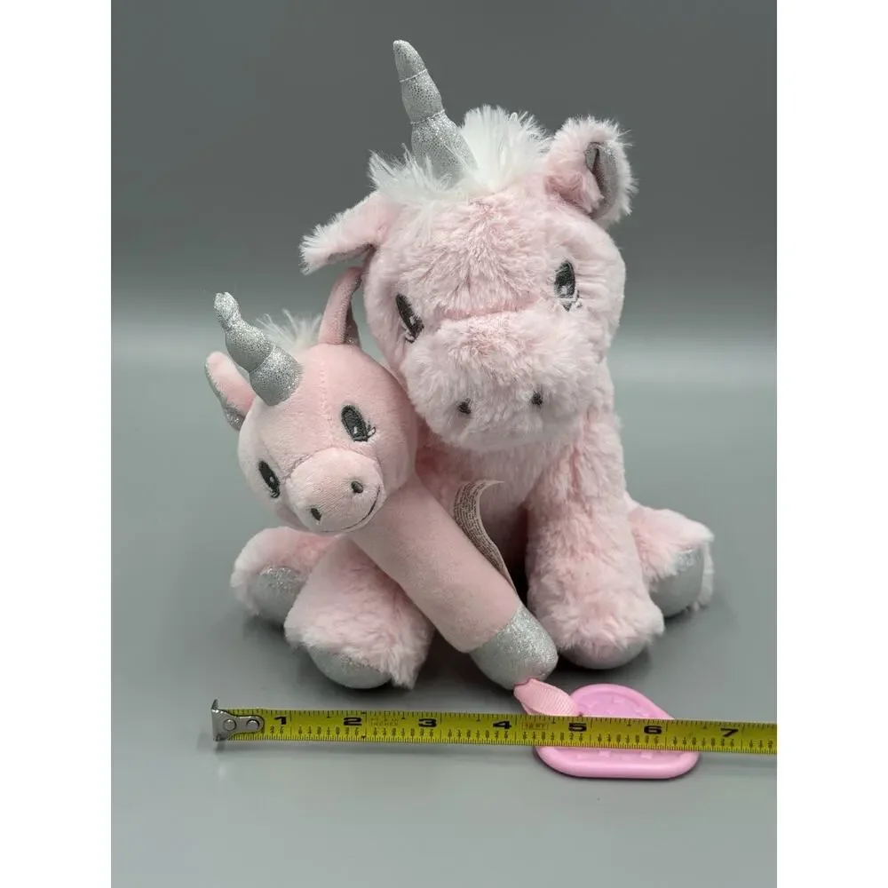 Trend Lab Pink Unicorn‎ Plush W/ Rattle And Lovey Baby Security Blanket
